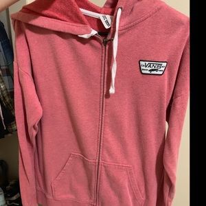 vans pink zip up sweater 💕
